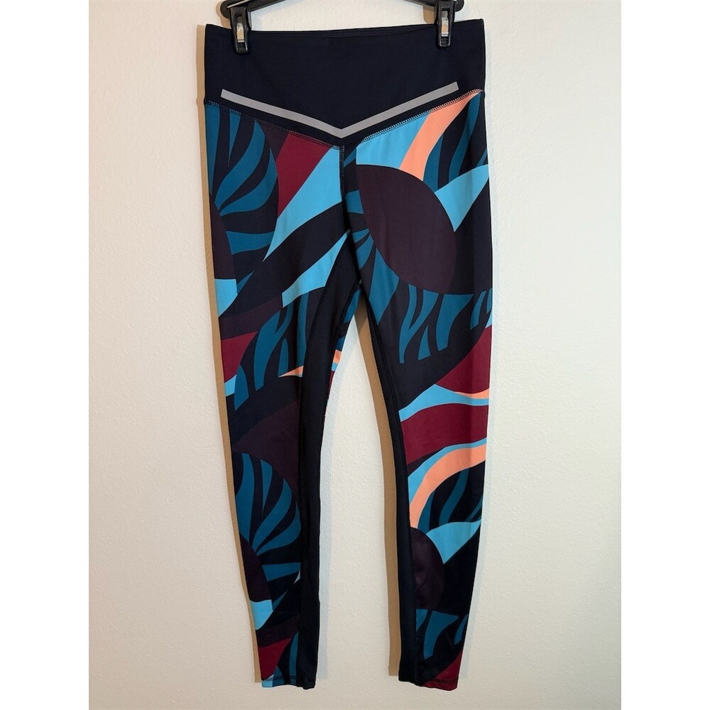 L'URV Womens High Waisted Graphic Yoga Leggings Multicolor Size M